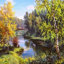 Схема вышивки «Игорь Прищепа. Пейзаж.»