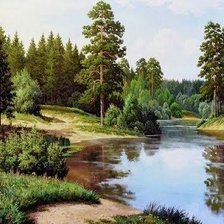 Схема вышивки «Виталий Потапов. Пейзаж.»