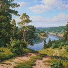 Схема вышивки «Виталий Потапов. Пейзаж.»