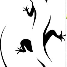 Схема вышивки «Графика. Ящерка»