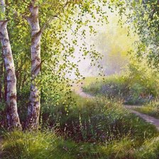 Схема вышивки «Николай Булыгин. Березки.»