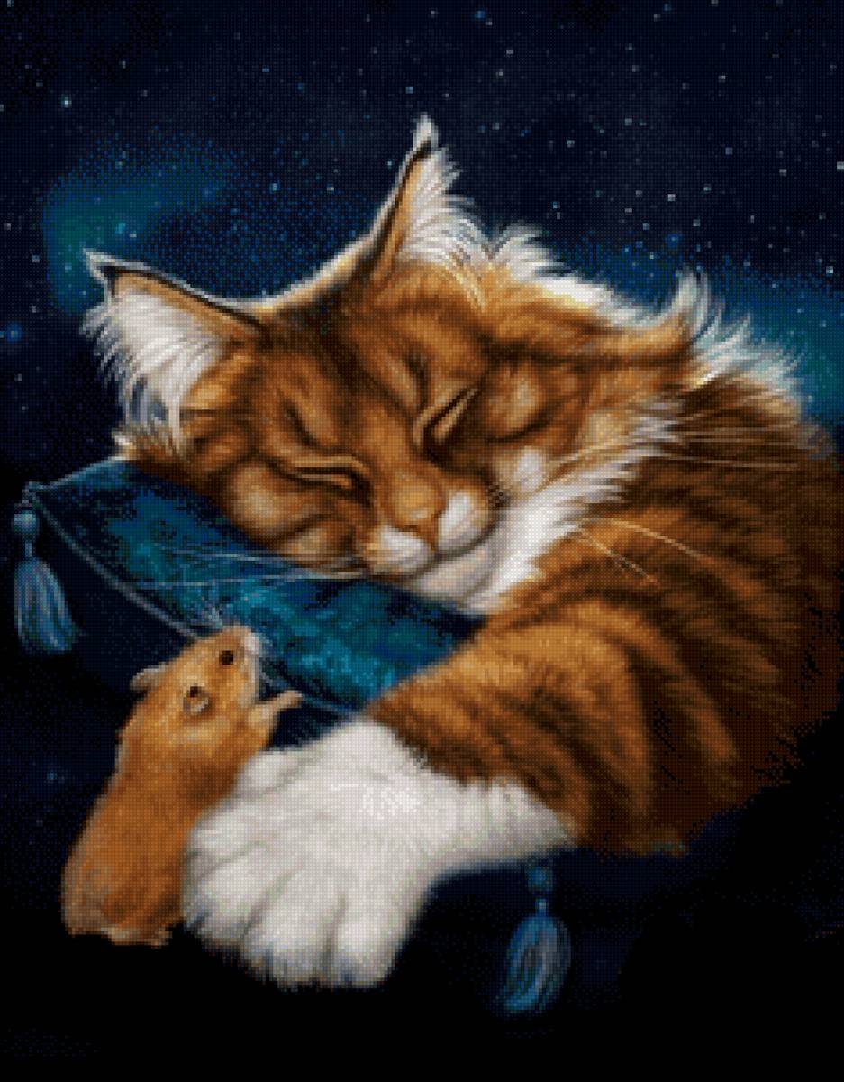 Сладкий сон - кошки, хомячки, мышки - предпросмотр