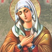 Схема вышивки «Икона Умиление»