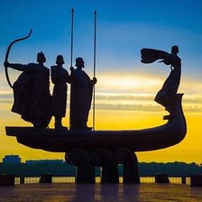 Схема вышивки «Основатели Киева»