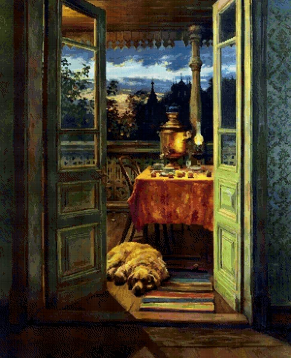 Вечер. Бжезовский В. - вечер, чаепитие, ужин - предпросмотр