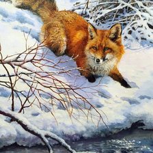 Схема вышивки «Лиса. Бонни Маррис»