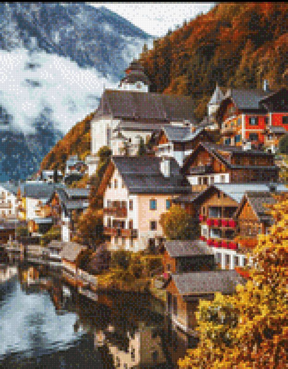 Городок - море, горы - предпросмотр