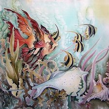 Схема вышивки «Морской мир»