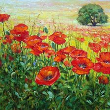 Схема вышивки «Георгий Харченко. Маки»