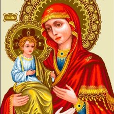 Схема вышивки «Икона Троеручица»