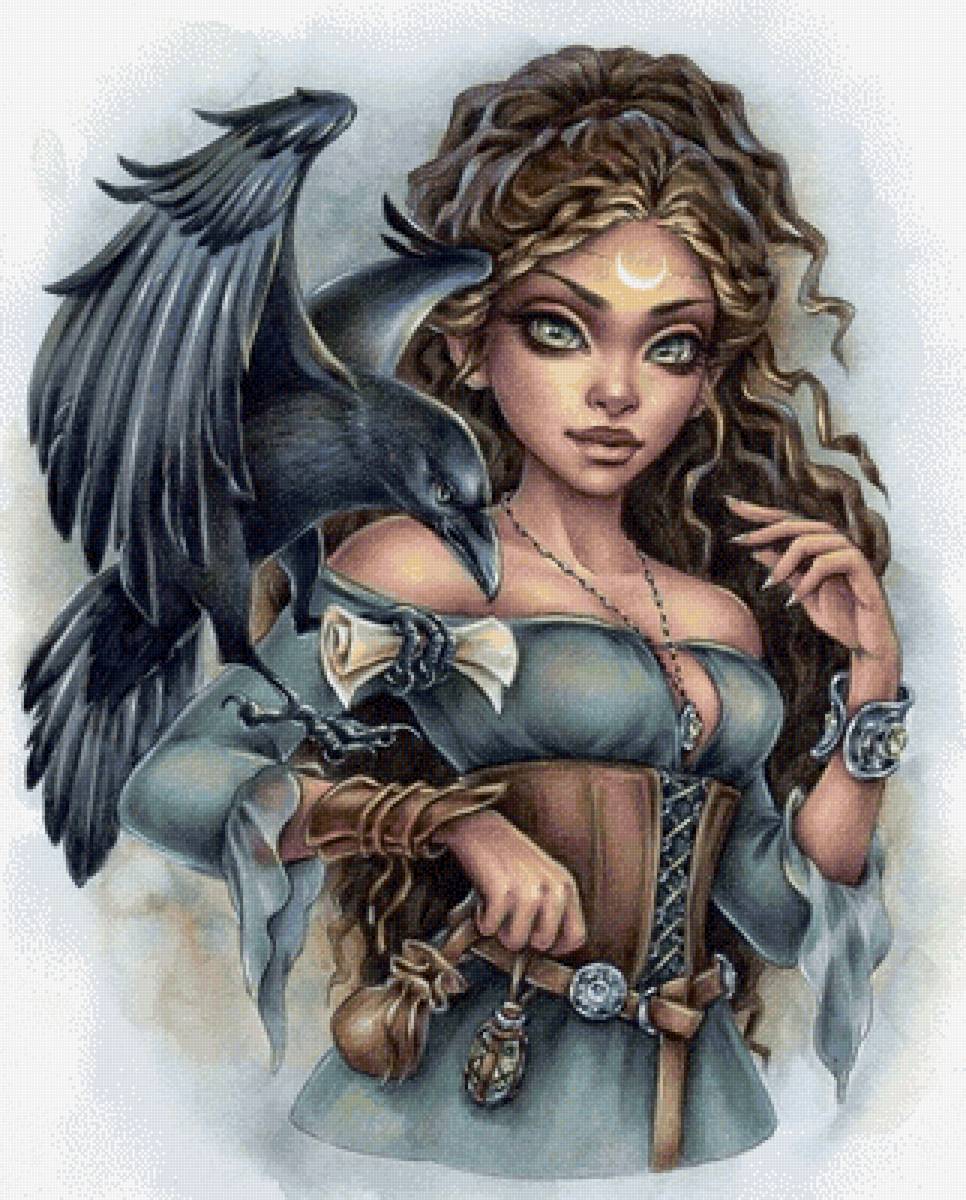 ведьмочка - женщина, ведьма, сказка - предпросмотр