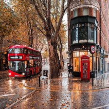 Схема вышивки «Осенний Лондон»