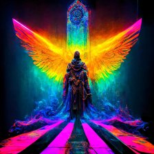 Схема вышивки «Ангел современности2»