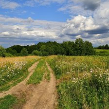 Схема вышивки «русская дорога. поле»