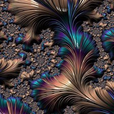 Схема вышивки «фрактал, пнк»