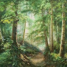 Схема вышивки «Виталий Зайцев. Пейзаж»