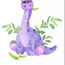 Схема вышивки «Детский динозавр»