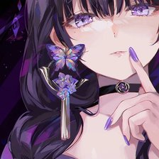 Схема вышивки «Райден Сёгун Архонт»