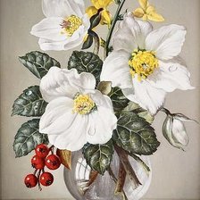 Схема вышивки «маленький букетик»