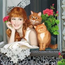 Схема вышивки «Рыжики»