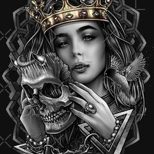 Схема вышивки «Жена Кощея»