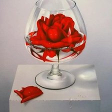 Схема вышивки «ROSA EN COPA»