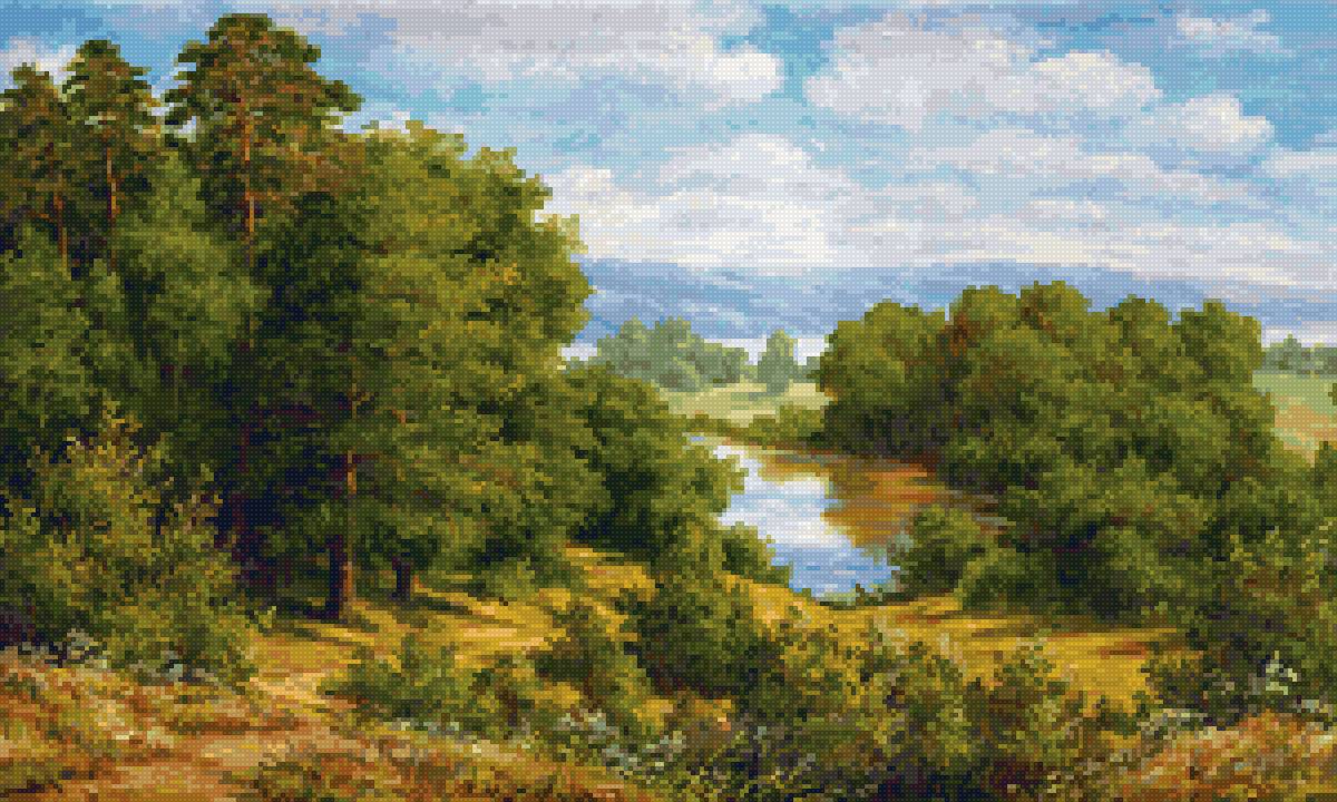 лесное озеро - предпросмотр