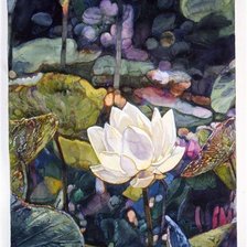 Схема вышивки «Озеро лотосов»