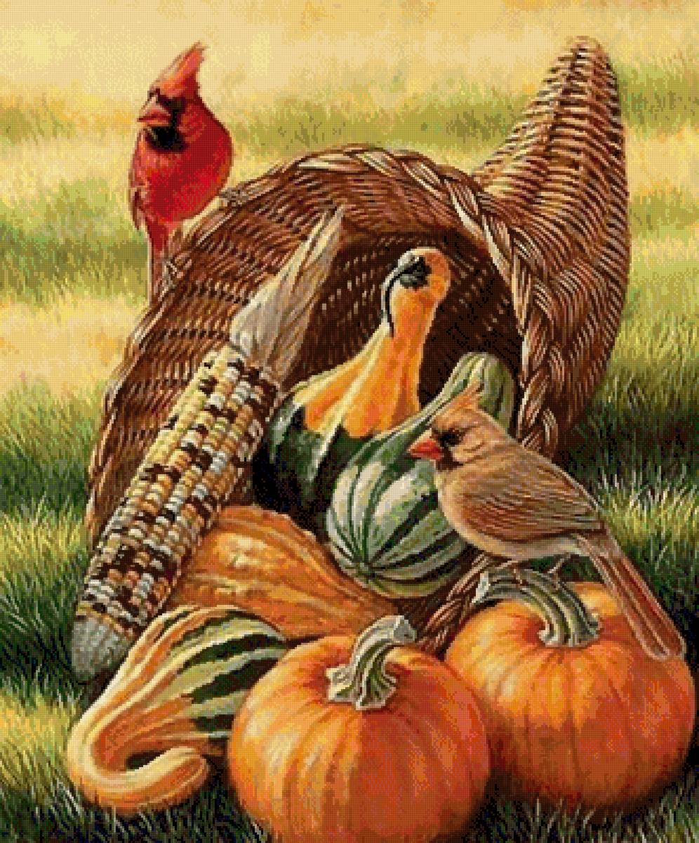 Осень - овощи, фрукты, птицы - предпросмотр