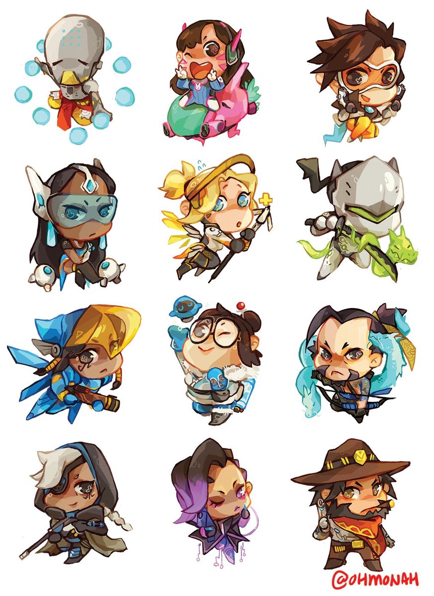 Overwatch - чибики - оригинал