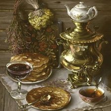 Схема вышивки «самовар, лето, пнк»