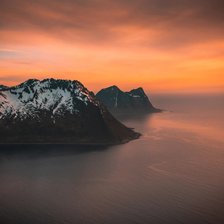 Схема вышивки «Горы»