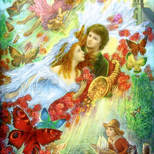 Схема вышивки «Молодожены»