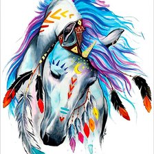 Схема вышивки «Тотем. Лошадь»