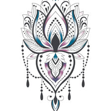Схема вышивки «Мандала Лотос 20*25см»