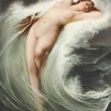 Схема вышивки «Нимфа на волне»