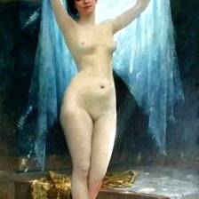 Схема вышивки «После купания»