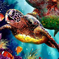 Схема вышивки «Черепашки»