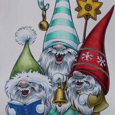 Схема вышивки «GNOMOS»