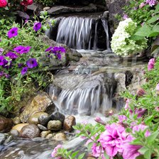 Схема вышивки «Водопад»