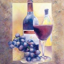 Схема вышивки «Натюрморт с вином»