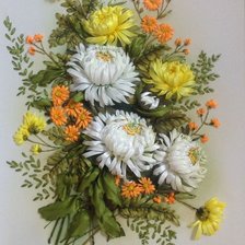 Схема вышивки «хризантемы»