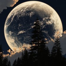 Схема вышивки «полнолуние»