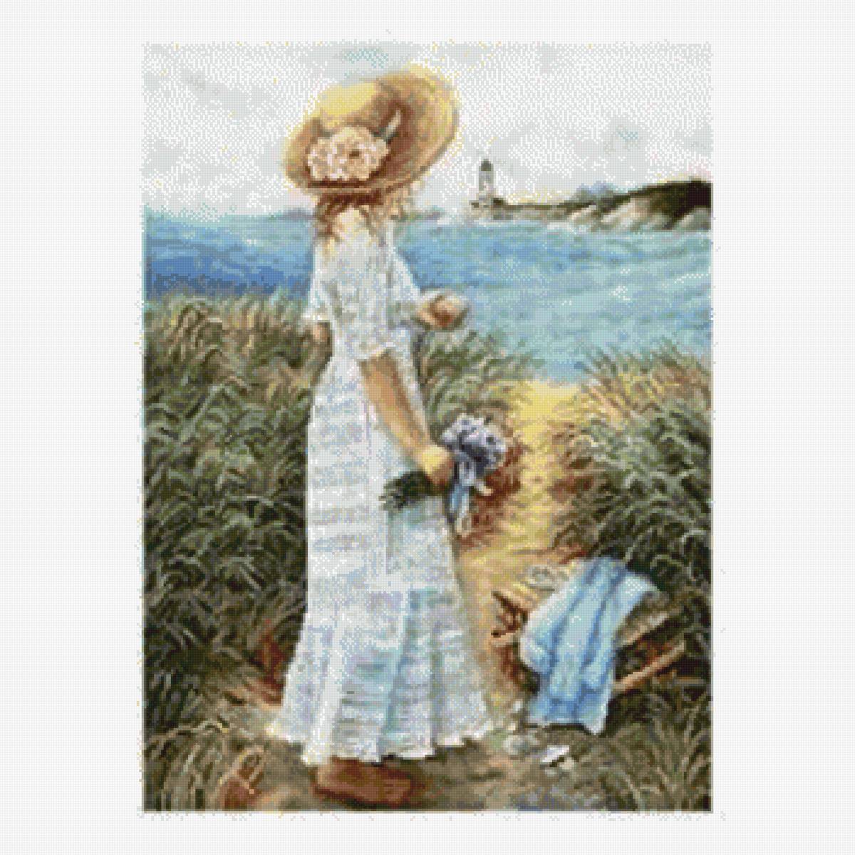 чудесный вид - море, пейзаж, люди - предпросмотр