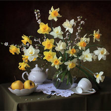 Схема вышивки «Нарциссы»