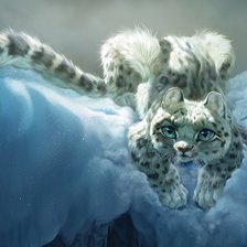 Схема вышивки «Снежный барс»