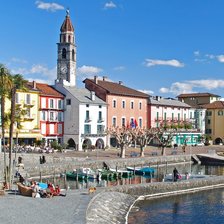 Схема вышивки «Город Швейцарии»