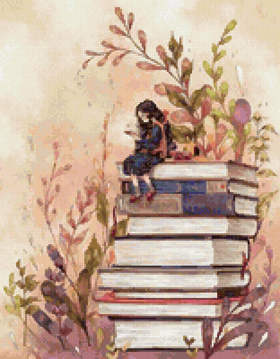№2572270 - первая вышивка, книголюбы, книги. - предпросмотр