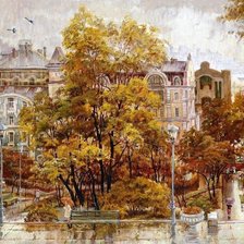 Схема вышивки «Серия "Владивосток" (Театральная площадь) Худ. Осиповы»