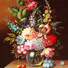 Схема вышивки «Bình hoa»